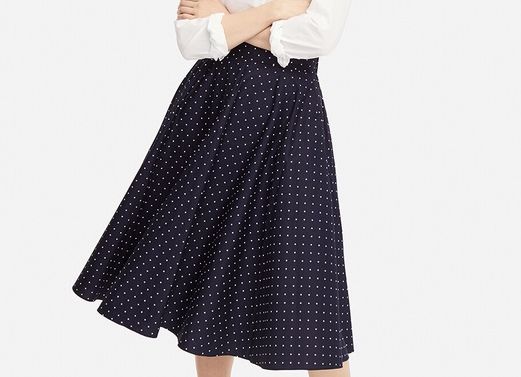 UNIQLO サーキュラースカート 黒